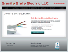 Tablet Screenshot of granitestateelectricllc.com